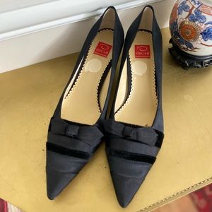 OSCAR DE LA RENTA BLACK SUEDE SHOES